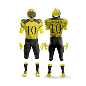 Uniforme de football personnalisable OEM de haute qualité 100 % polyester respirant, motif drapeau américain, pour les saisons été-automne - Product Image 6