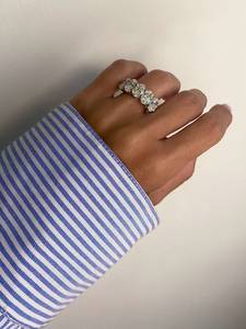 5 Carat Internally Flawless Oval Cut Lab Grown Diamond 18K Gold Plated Women's Engagement <b>Ring</b> | for Certified Luxury Diamonds - Product Image 3