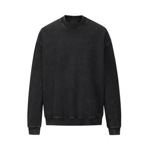 Sweat-shirt d'hiver épais pour homme, pull décontracté personnalisé pour le travail, en molleton écologique, coupe classique, avec logo brodé en coton - Product Image 1