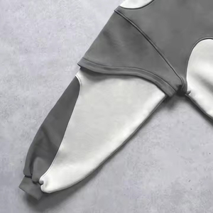 เสื้อฮู้ดดี้ผู้ชายแบบสวมหัว คอกลม ทรงโอเวอร์ไซส์ หนานุ่ม สไตล์เรโทร สตรีทแวร์ ปักโลโก้แบบกำหนดเองได้ ขายส่ง - Product Image 5