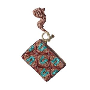 Bolsa Pequeña Bordada con Cuentas para Monedas y Joyas, Diseño de Cuentas de Semilla, Bordado con Cuentas, Bolsa para Monedas de MD HANDICRAFTS - Product Image 1