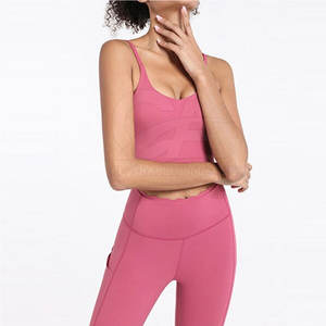 Ensemble de sport pour femme avec soutien-gorge de sport et leggings taille haute sans couture, personnalisable avec logo, pour yoga et entraînement en salle de sport - Product Image 3