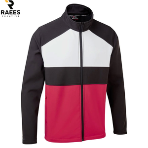Veste Softshell Homme Hiver Style Urbain Décontractée Respirante Coupe-Vent Col Montant Personnalisable à Capuche Couleurs Contrastées - Product Image 5