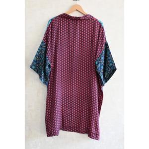 Silk Breathable Plus Size Patchwork Kimono Robe for <b>Women</b> Autumn Boho Long Nightwear Gown Elegant Sexy Lounge Wear - Product Image 5