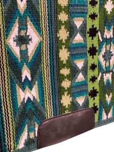 Couverture de selle occidentale en laine de Nouvelle-Zélande tissée à la main pour l'équitation, l'équipement de cowboy, les chevaux de ranch, la randonnée équestre, les concours et l'usage équestre - Product Image 2