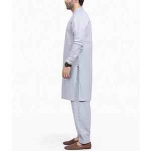 High Wrinkle-Resistant <b>Men's</b> <b>Kurta</b> Set Premium Breathable Cotton Shalwar Kameez Quick Dry Soft Finish Traditional <b>Men's</b> Apparel - Product Image 2