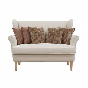 Ensemble de 5 housses de coussin SOGA LuxeFur en peluche marron et housses de coussin plissées aspect cuir rouille pour la maison et les coussins décoratifs - Product Image 1