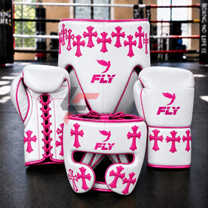 Kit de boxe professionnel super confortable en cuir de vachette original fait main, style chrétien, idéal pour le sparring – Meilleures ventes - Product Image 3