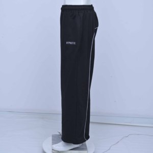 กางเกงจ็อกเกอร์ทรงขาบานเอวกลางแฟชั่นสไตล์วินเทจ ระบายอากาศได้ดี พิมพ์ลายสะท้อนแสง ทรงโอเวอร์ไซส์หลวมๆ สำหรับผู้ชาย - Product Image 4