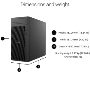 Nouvelle Station de Travail PC de Bureau <span class=keywords><strong>Dell</strong></span> Pro Max Tower T2 FCT2250 2026 avec Intel Core Ultra 5 235, 16 Go de RAM, 1 To SSD et RTX A2000-12G - Product Image 6