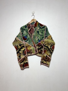 เสื้อแจ็คเก็ตผ้าฝ้ายทอมือแบบกลับด้านได้ สไตล์ฮิปปี้ โบโฮ สำหรับผู้หญิง น้ำหนักเบา เหมาะสำหรับฤดูหนาว ขายส่ง - Product Image 2