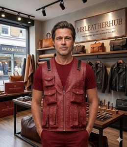 Leather Cafe Racer Motorcycle <b>Jacket</b>, Handmade Slim Fit Biker Coat, Genuine Leather Rider Outerwear, Vintage <b>Racing</b> Style Gift - Product Image 6