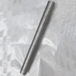 Barra Redonda de Acero de Damasco Forjada a Mano con Patrón Soldado, Lápida Metálica en Blanco para Fabricación de Anillos DIY y Torneado de Bolígrafos - Product Image 5