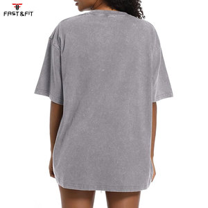Camiseta Oversize 100% Algodón para Mujer, Verano, Tejido Grueso de 230 g/m², Cuello Redondo, Manga Larga, Unisex, Corte Regular, Tejido de Punto Sólido con Plumas - Product Image 6