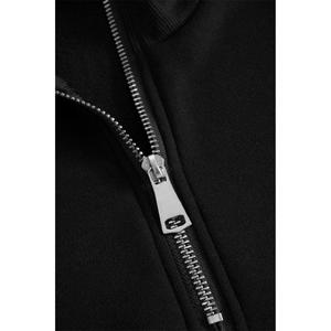 Unisex tazza con testo giapponese stampato a mezza cerniera felpa Basic
