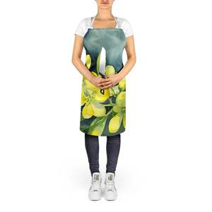 South Carolina Yellow Jessamine Watercolor Large Multicolor <b>Apron</b> Unisex Kitchen Cooking <b>Gardening</b> for Adults for Men Women - Product Image 5