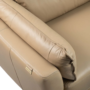 Premium High End Modern Simple Genuine Leather Three-Seat Living Room <b>Sofa</b> with High Legs and High Density <b>Sponge</b> Filling - Product Image 5