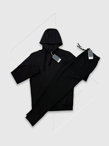 Unisex Pure Cotton Winter Sportswear Set with Half Zip Sweatshirt, Modern 2 Piece Running Fitness <b>Tracksuit</b> - Product Image 1