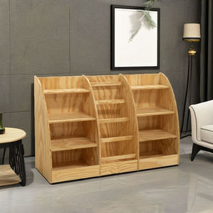 Vietnam Factory Best Price Extra Large 4 Tier Living Room Bedroom Bookshelf American Pine Plywood <b>Solid</b> <b>Wood</b> Smooth Edge Casual - Product Image 6