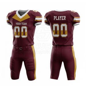 Uniforme de Fútbol Americano Personalizado OEM, Ropa Deportiva Transpirable de Alta Calidad, Fabricante de Uniformes para Equipos, Talla Adulto - Product Image 3