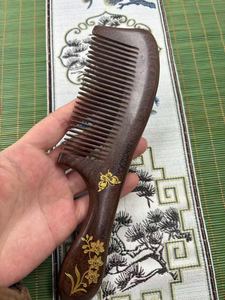 Peigne en bois de haute qualité avec manche, finition lisse, pour la croissance des cheveux et le lissage de la barbe, idéal pour offrir, prix de gros - Product Image 2