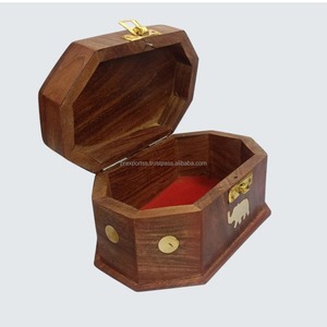 Handcrafted Durable Wooden Rectangular Jewelry <b>Box</b> Engraved Velvet Lining Buckle Closure Keepsake <b>Storage</b> for Gifts Accessories - Product Image 3