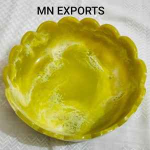 Bol en résine effet vague océanique, finition brillante de luxe, inspiré de la beauté de la nature, pour cadeaux et décoration, motif durable et poli - Product Image 1