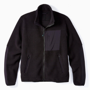 Veste en polaire sherpa pour homme, chaude, décontractée, pour l'hiver, pour l'extérieur, avec fermeture éclair intégrale, logo sur la poitrine, logo personnalisé, veste en polaire sherpa douce - Product Image 1