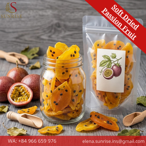 Fruta de la Pasión Deshidratada en Rodajas, Snack de Fruta Dulce, Color Naranja Natural, Piezas Finas, a Granel - Product Image 3