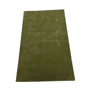 Tapis vert à motifs abstraits en laine tissé à la main de qualité supérieure |   Tapis d'intérieur moderne minimaliste de luxe à poils épais antidérapant personnalisé pour - Product Image 3
