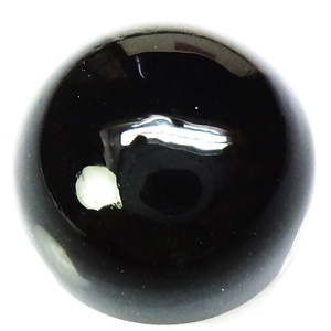 Top vente taille libre ronde forme brillante couleur noire naturelle Onyx Cabochon coupe pierre précieuse en vrac du fabricant - Product Image 1