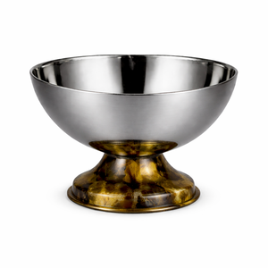 Bol en acier inoxydable de qualité supérieure avec base en résine de bois, design élégant pour la cuisine et la salle à manger, bol de luxe pour la décoration moderne de la maison - Product Image 6