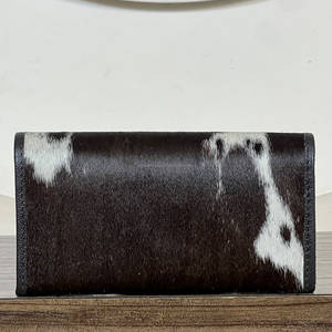 Premium Hair on Cowhide Leather <b>Women</b> Clutches Western Style High Quality Envelope <b>Purse</b> Card & Cash Holder Everyday <b>Wallets</b> - Product Image 5