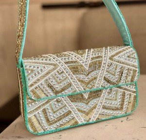 Whimsy <b>Art</b> Craft Luxury Beaded Classic Shoulder Bag Elegant Embroidered Pearl <b>Sequin</b> Handbag Designer Inspired Evening Bag Mixed - Product Image 1