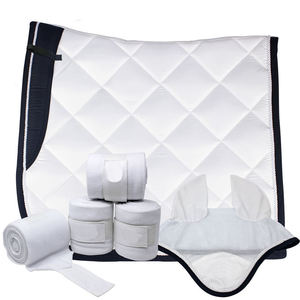 ชุดแผ่นรองอานม้าแบบปรับสีได้ ทนทาน พร้อมซับในขนแกะนุ่มสบายสำหรับการกระโดด อุปกรณ์ขี่ม้า - Product Image 4