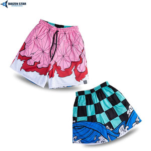 Lightweight Summer Solid Mesh Shorts Casual Sports Fitness Jogging Activewear Sublimation Transfer Breathable Quick Dry Elastic - Product Image 2