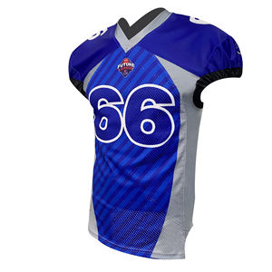Uniformes de football américain personnalisés de haute qualité, 100% polyester, respirants, grandes tailles - Product Image 5