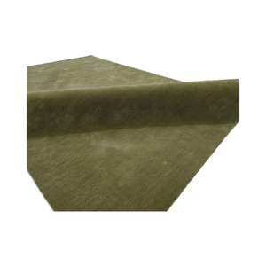 Tapis vert à motifs abstraits en laine tissé à la main de qualité supérieure |   Tapis d'intérieur moderne minimaliste de luxe à poils épais antidérapant personnalisé pour - Product Image 2