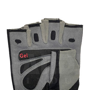 Gants de musculation professionnels gris et noirs avec bandes de maintien robustes pour les poignets |   Poignée antidérapante de qualité supérieure pour un équipement de musculation ultime - Product Image 6