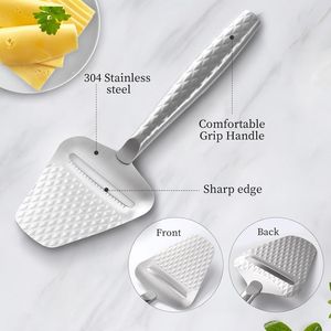 Coupe-fromage manuel haut de gamme en acier inoxydable – Trancheuse à fromage pour une découpe sans effort de tous les types de fromages, y compris les blocs. - Product Image 4