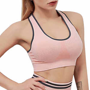 Leggings de yoga roses sans couture, taille mi-haute, côtelés, écologiques, pleine longueur, pour femmes, personnalisables OEM/ODM, pour le fitness et le sport - Product Image 4