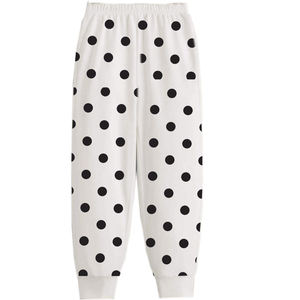 Pantalones Deportivos para Niñas Pequeñas, Pantalones de Otoño e Invierno para Niños, Pantalones Deportivos de Cintura Alta de Algodón y Felpa para Niños - Product Image 1