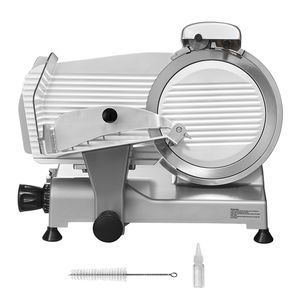 Affettatrice Elettrica per Alimenti 340W con Lama in Acciaio Inox SUS420 da 10 Pollici, Tritacarne e Affettatrice con Pietra Affilatrice Regolabile da 0,6 Pollici - Product Image 1