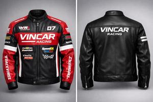 Next Garments Blousons de moto en cuir, Blousons graphiques vintage, Manteaux de moto, Hauts streetwear décontractés - Product Image 2