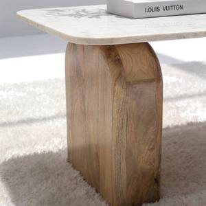 Table basse en marbre Vandana Astra Merino pour salon moderne et intérieurs contemporains - Product Image 3