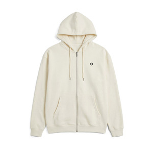 เสื้อฮู้ดซิปสีพื้น ผ้าฝ้ายฟลีซ ทรงปกติ สตรีทแวร์ ซิปเต็มตัว มีเชือกผูก ปรับแต่งโลโก้ได้ เสื้อฮู้ดขายส่ง - Product Image 2