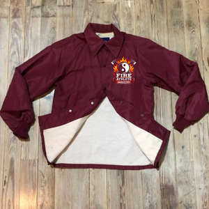 Chaqueta Bomber de Satén de Alta Calidad, Estilo Deportivo Vintage, Chaqueta Deportiva Sportsmaster, Talla M, Azul Universitario de los 80 - Product Image 5