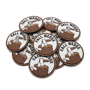 Badge rond en PVC et caoutchouc personnalisé Skyline Haul 99 Logging Division à fixation auto-agrippante, directement de l'usine - Product Image 2