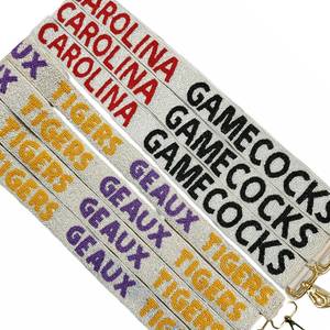 Sangle de sac à main perlée pour le collège, esprit d'équipe pour le jour du match - Product Image 4