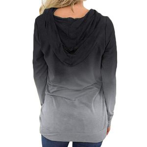 Sweat-shirts à capuche décontractés pour femmes, manches longues, 100% coton molletonné, écologiques, style streetwear, en vente - Product Image 2